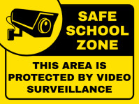 This Area Is Protected By Video Surveillance Sign template