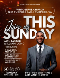 Czarny Church Event Flyer Template