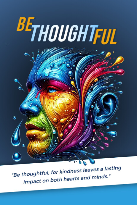 Thoughful Designer Thoughtful Template | PosterMyWall