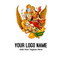 Three Hindu Deities, Laxminarayan Temple Lakshmi Narayan Narayana Vishnu,  Logo template