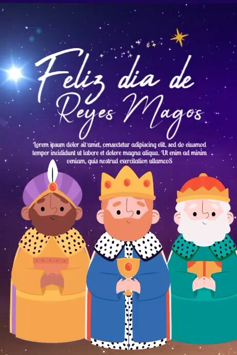 3 Kings Display Example Three King Celebration Design Template | PosterMyWall