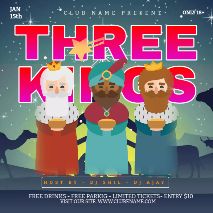 3 Kings Display Example Three Kings Ads Template | PosterMyWall