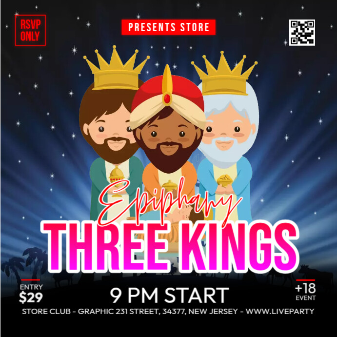 3 Kings Display Example Three Kings Ads Template | PosterMyWall
