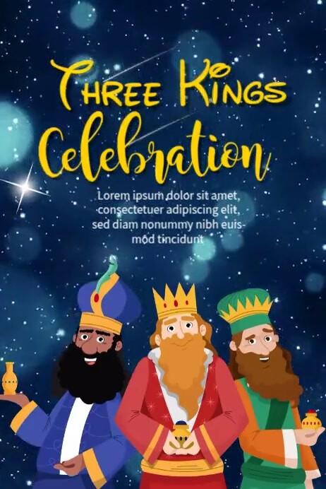 3 Kings Display Example Three Kings Celebration Template | PosterMyWall