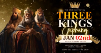 Three Kings Celebration Imagen Compartida en Facebook template