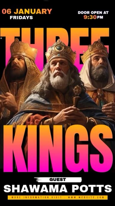 Three Kings Event Instagram Story template