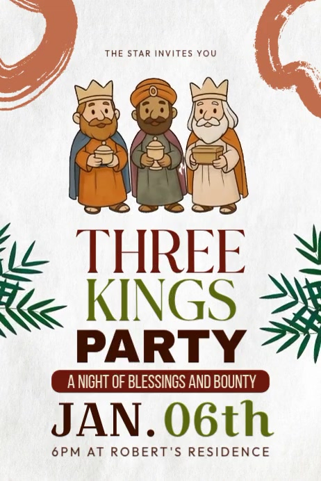 Three Kings Party Template | PosterMyWall