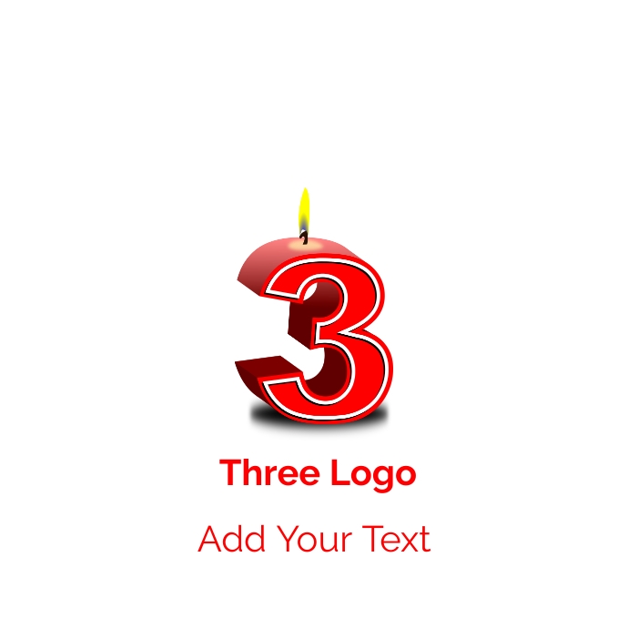 Three Logo Sticker Three Logo Template | PosterMyWall