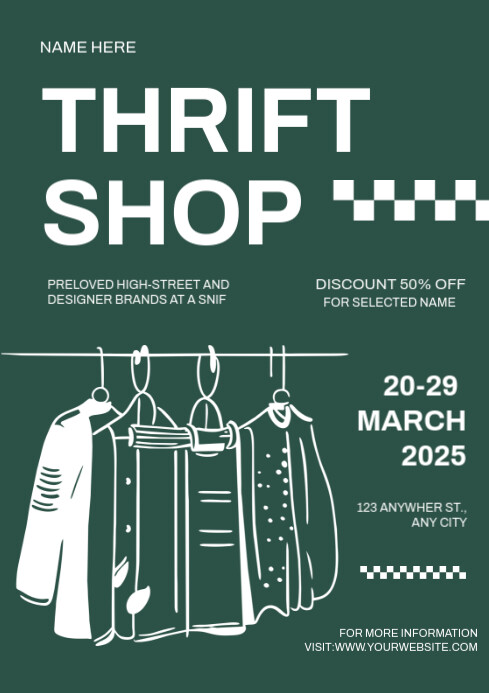 Shopad Example Thrift Shop Ad Template Design | PosterMyWall