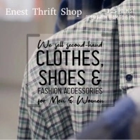 Thrift shop video template Instagram-bericht
