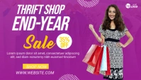 Thrift Store Super Sale Ads En-tête de blog template