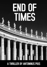 Thriller book cover black and white A4 template
