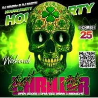 Thriller night party Pos Instagram template