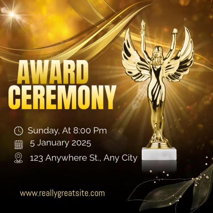Throphy Award Ads Template | PosterMyWall
