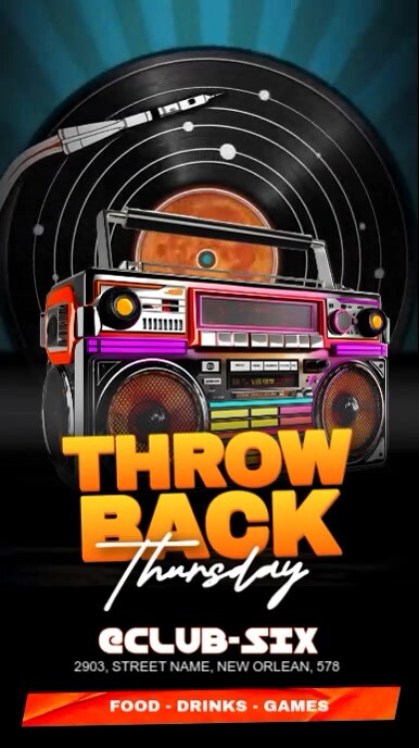 Throw back thursday Template | PosterMyWall