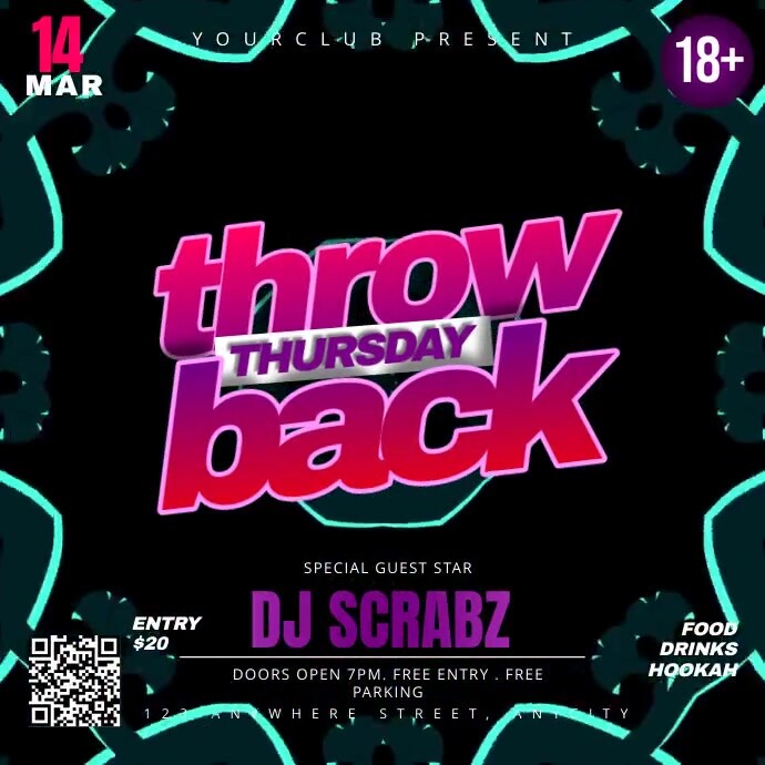 Throw Back Thursday Template PosterMyWall