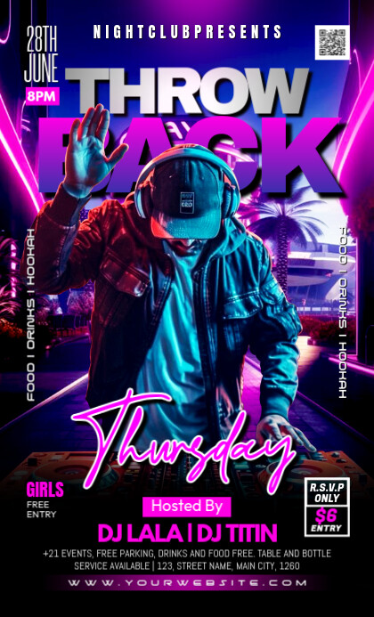 Copy of Throw back thursday party | PosterMyWall