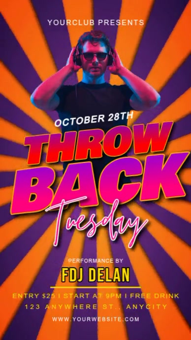Copy of Throw Back Tuesday | PosterMyWall