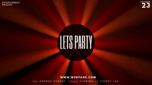 สีแดง Nightclub Party Facebook-covervideo Template