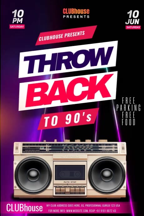 throwback Template | PosterMyWall