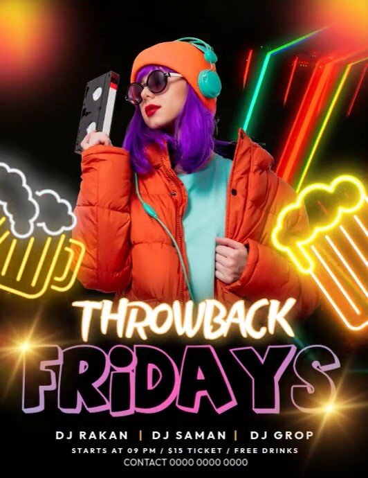 Throwback Fridays Template | PosterMyWall