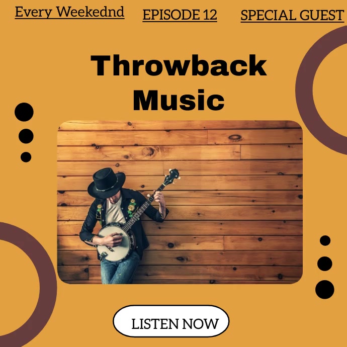 Throwback music Template | PosterMyWall