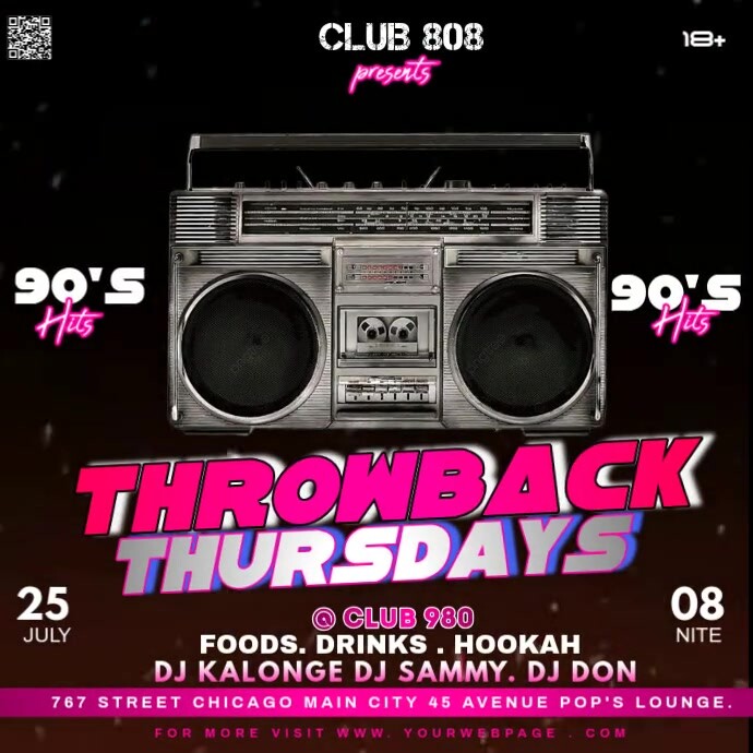 Copy of Throwback music flyers | PosterMyWall