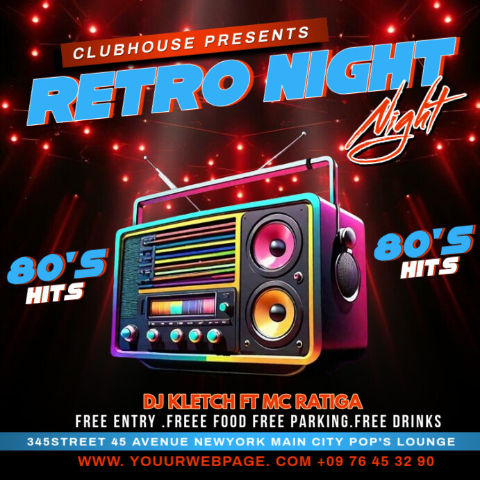 Copy of throwback party flyers | PosterMyWall