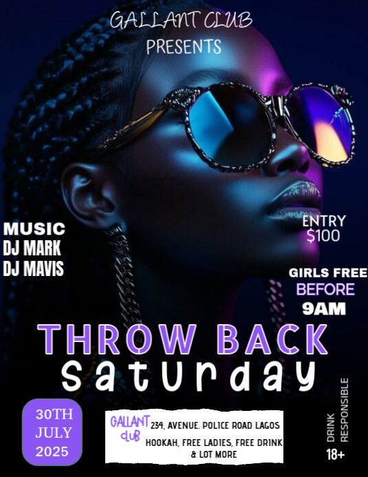 Plantilla de Throwback Saturday | PosterMyWall
