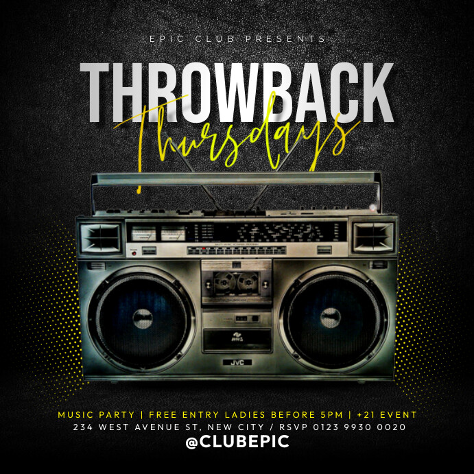 Throwback thursday Template | PosterMyWall