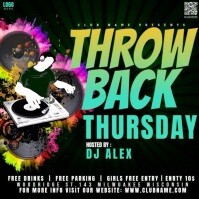 Throwback Thursday Party Instagram Video Post Template | PosterMyWall