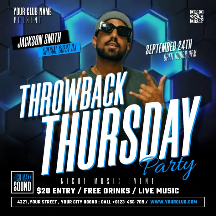 Throwback Thursday Prom Copy of Throwback Thursday | PosterMyWall