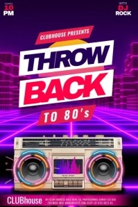 throwback thursday Poster template