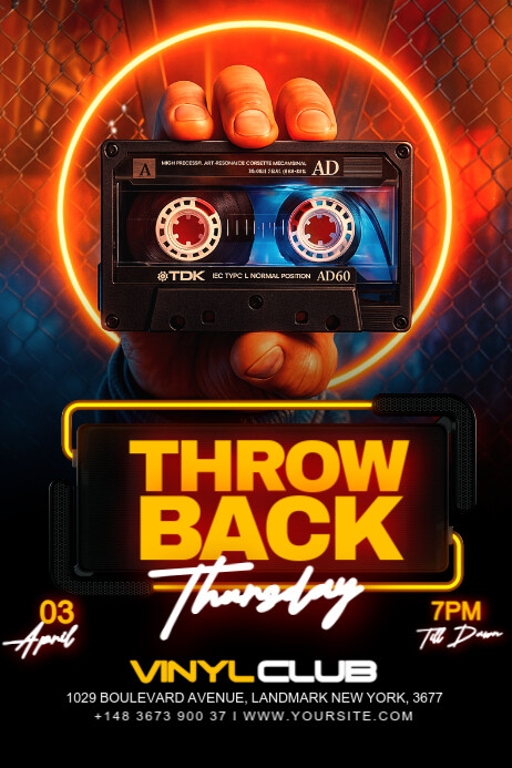 Thursday Design Throwback Thursday Template | PosterMyWall