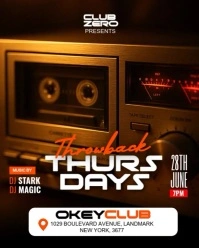 Throwback Thursday flyer template Instagram Portrait