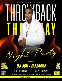 Throwback Thursday Night Party Template | PosterMyWall