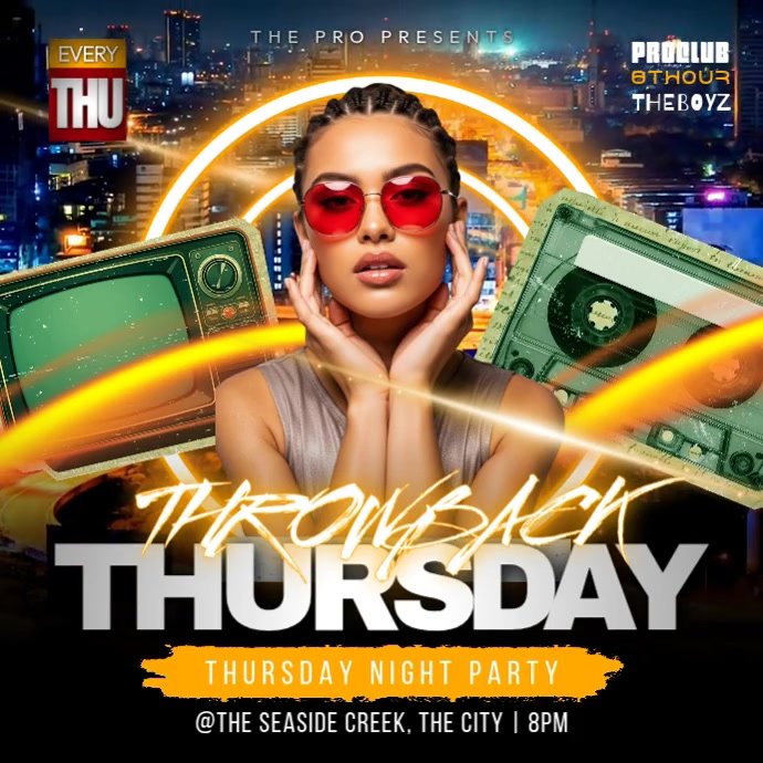 Throwback Thursday Party Template | PosterMyWall
