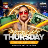 Throwback Thursday Party Pos Instagram template