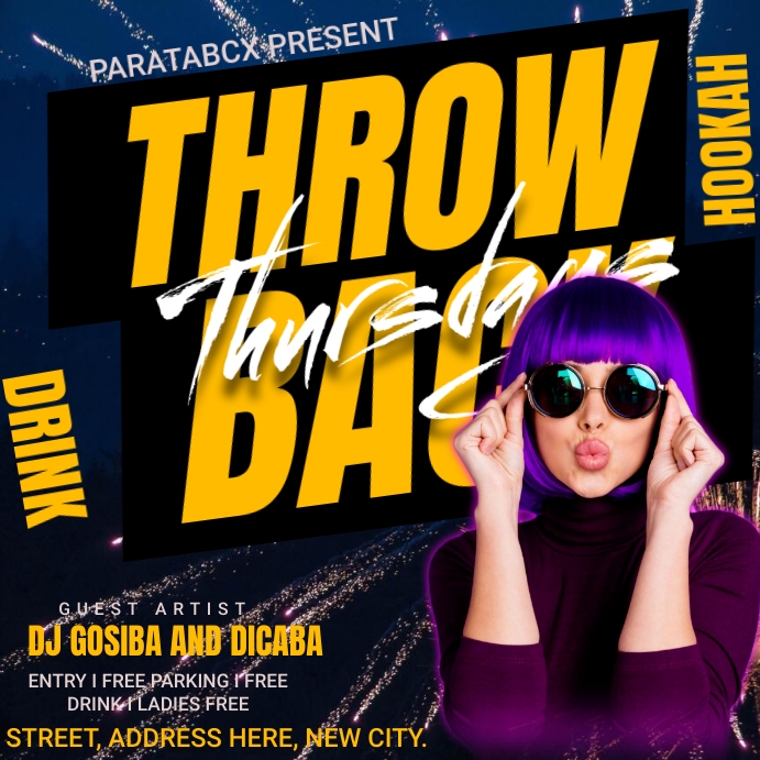 Throwback Thursday party Template | PosterMyWall