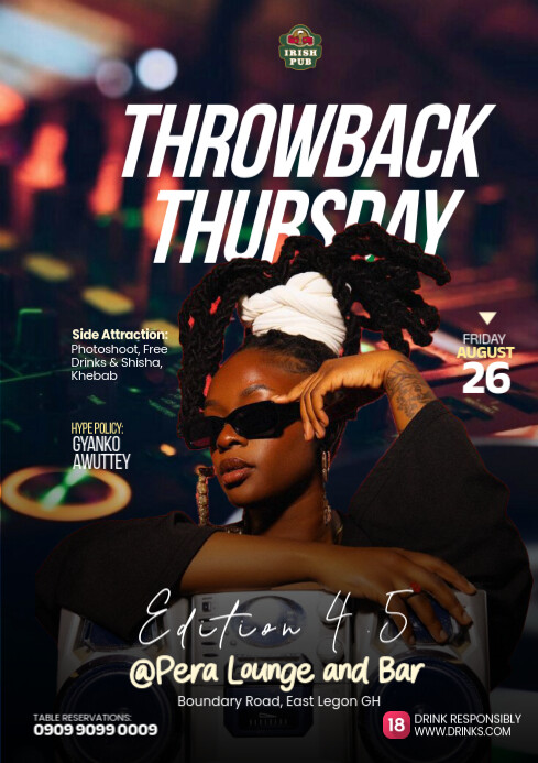 Copy of Throwback Thursday Party Design Template | PosterMyWall