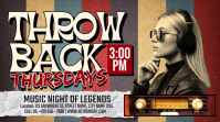 Throwback Thursdays Club Night Miniatura di YouTube template