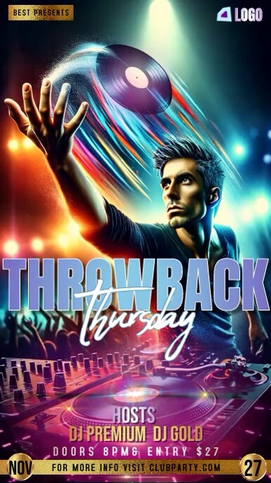throwback thursdays party template | PosterMyWall