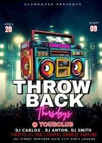 throwback thursdays poster A6 template
