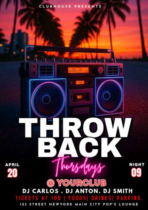 Modèle throwback thursdays posters | PosterMyWall