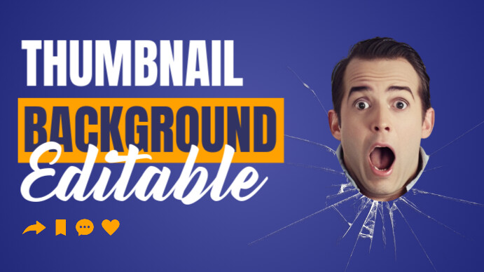 Thumbnail background editable Template | PosterMyWall