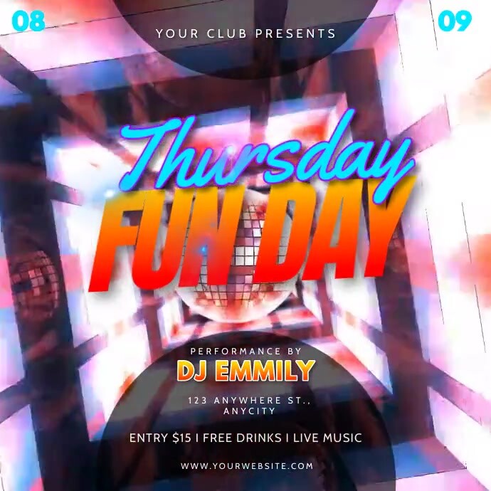 Copy of Thursday fun day | PosterMyWall