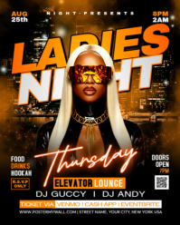 Thursday ladies night club flyer Instagram Portrait template