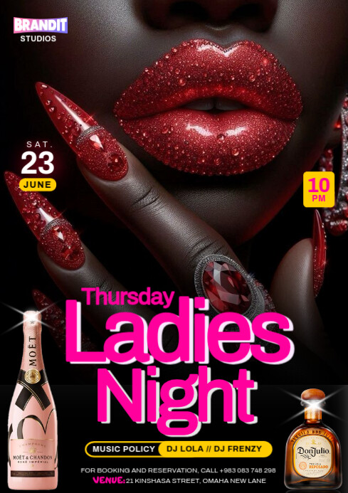 Thursday Ladies Night Event Party Flyer A4 Template | PosterMyWall