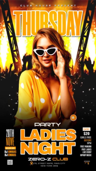 Thursday Ladies Night Party Instagram Story Video template