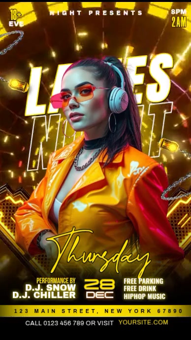 Thursday Night Club Party Template | PosterMyWall